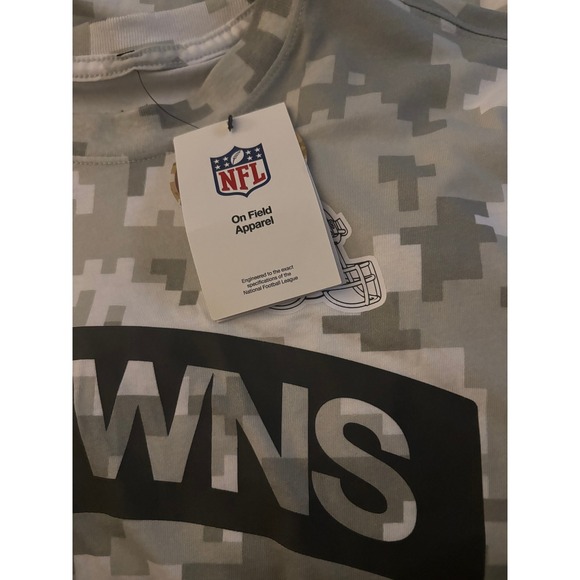 NWT NikeSalute to Service On‑Field Cleveland Browns Tee  Cam Check Pattern SZ M - Picture 2 of 9